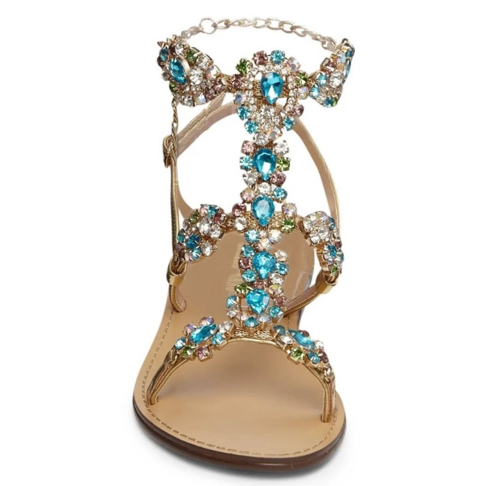 Women(10) Azalea Wang Daynna jeweled/sandal/strap - Picture 1 of 10